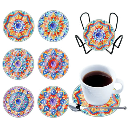 DIY Waterproof Case Classic Mandala B Gift Decor Set - Diamond Coasters