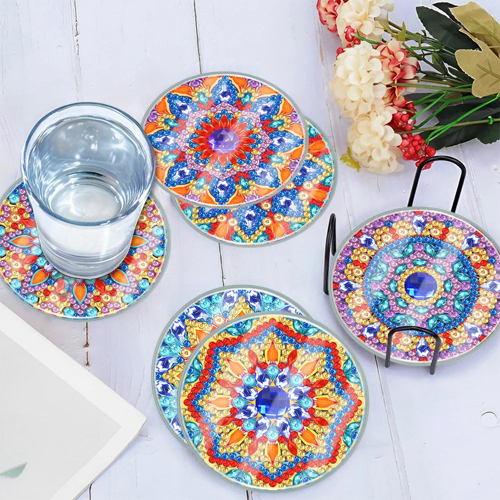 DIY Waterproof Case Classic Mandala B Gift Decor Set - Diamond Coasters