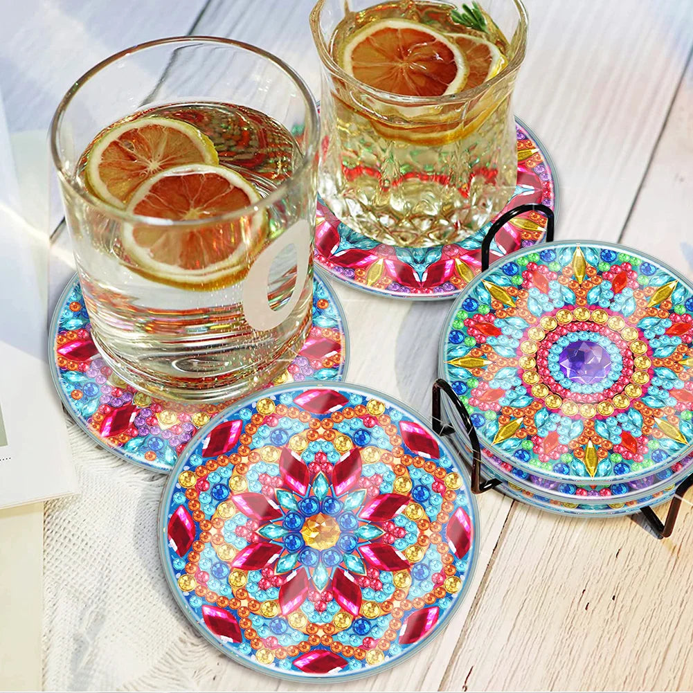 DIY Waterproof Case Classic Mandala C Gift Decor Set - Diamond Coasters