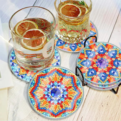 DIY Waterproof Case Classic Mandala B Gift Decor Set - Diamond Coasters