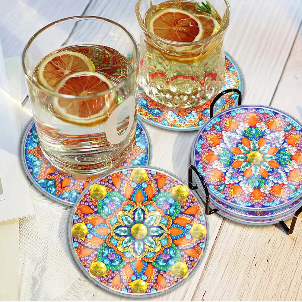 DIY Waterproof Case Classic Mandala A Gift Decor Set - Diamond Coasters