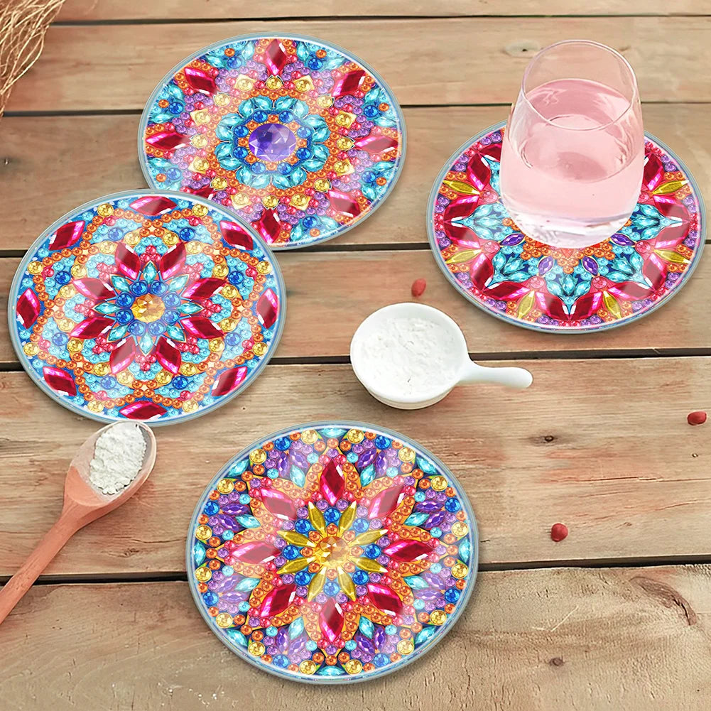 DIY Waterproof Case Classic Mandala C Gift Decor Set - Diamond Coasters