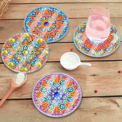 DIY Waterproof Case Classic Mandala A Gift Decor Set - Diamond Coasters