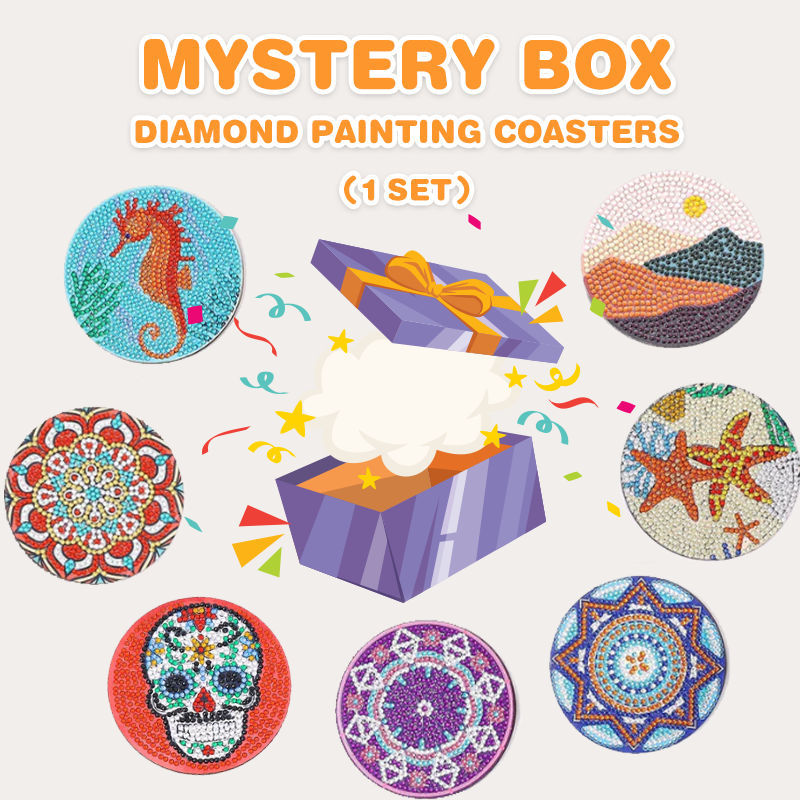 Mystery Box - Randomly Send 1 Set - Diamond Coasters