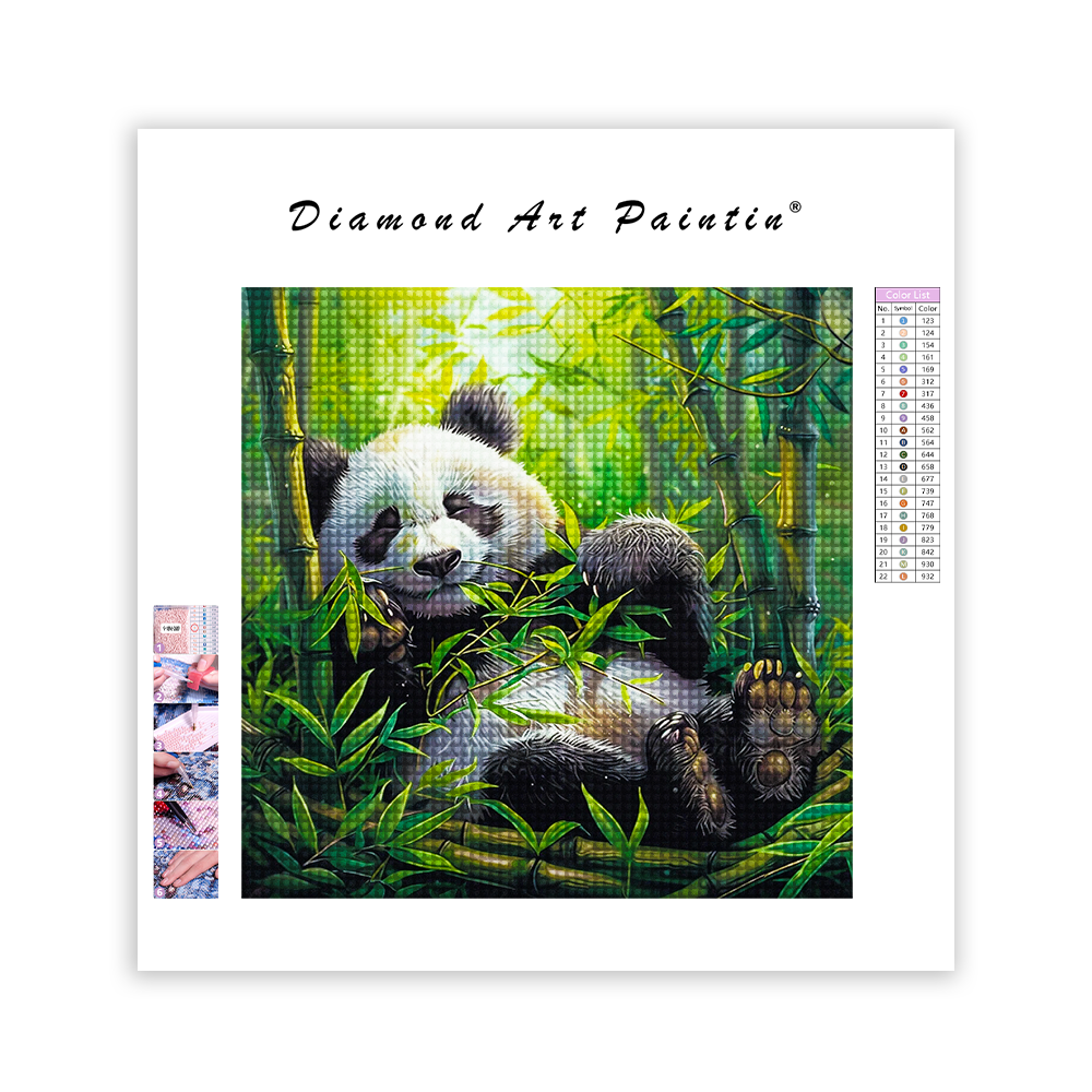 Lazy Panda - Diamond Painting