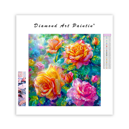 Dew Rose - Diamond Painting