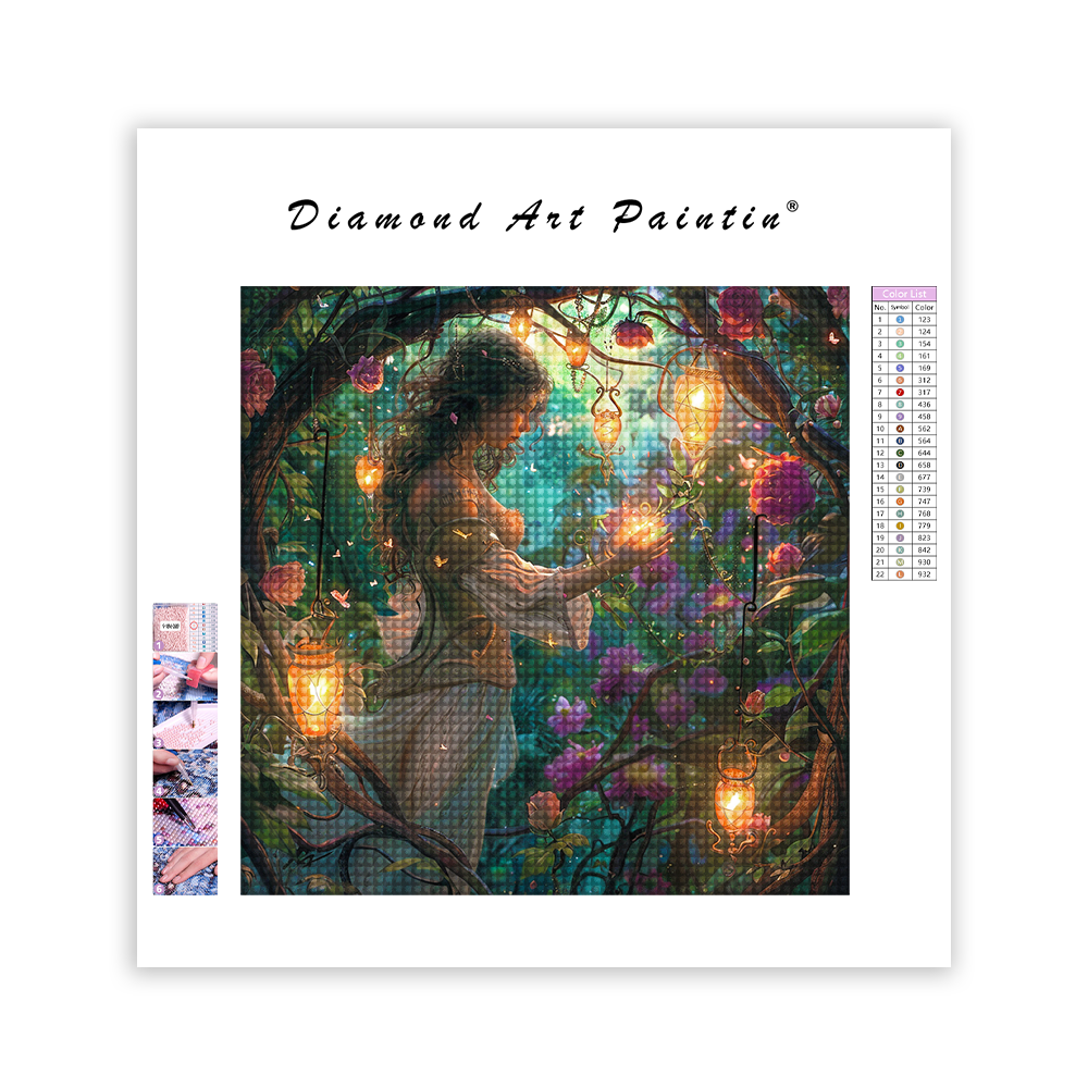 Princess In The Garden - Diamond Painting