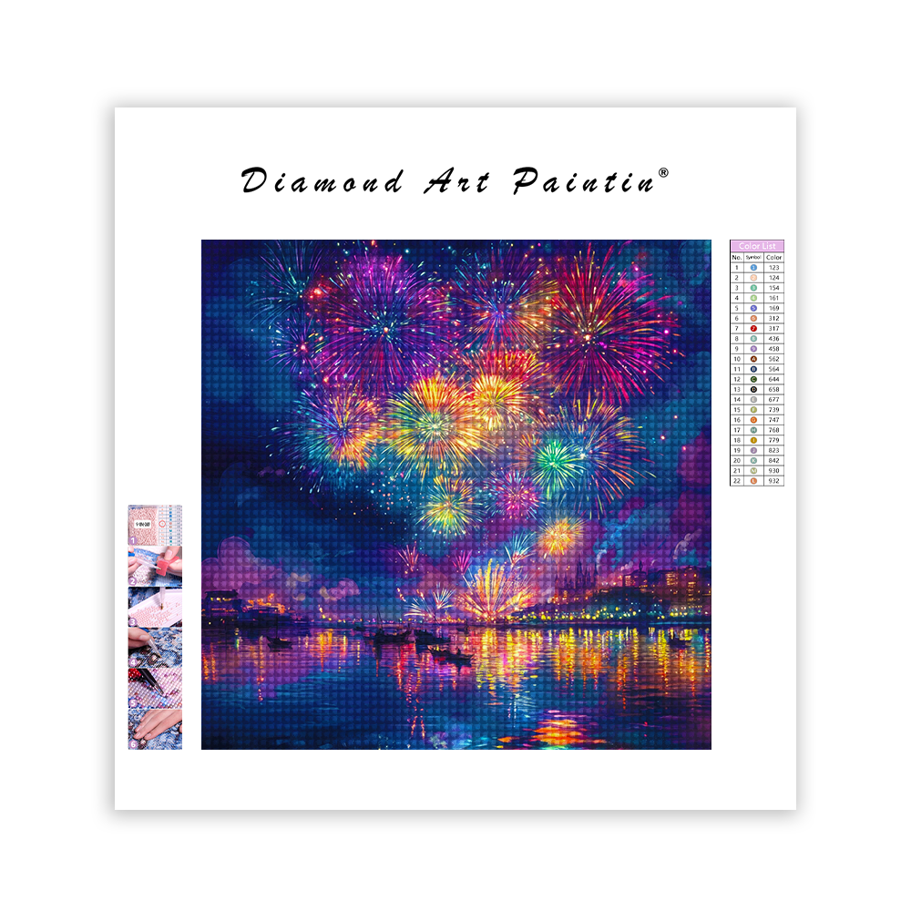 Vibrant Night Sky Filled - Diamond Painting