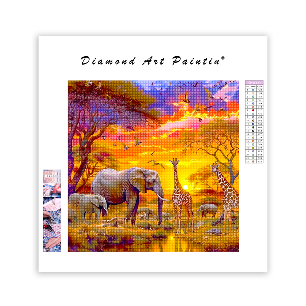 Fauna At Dusk - Diamond Painting