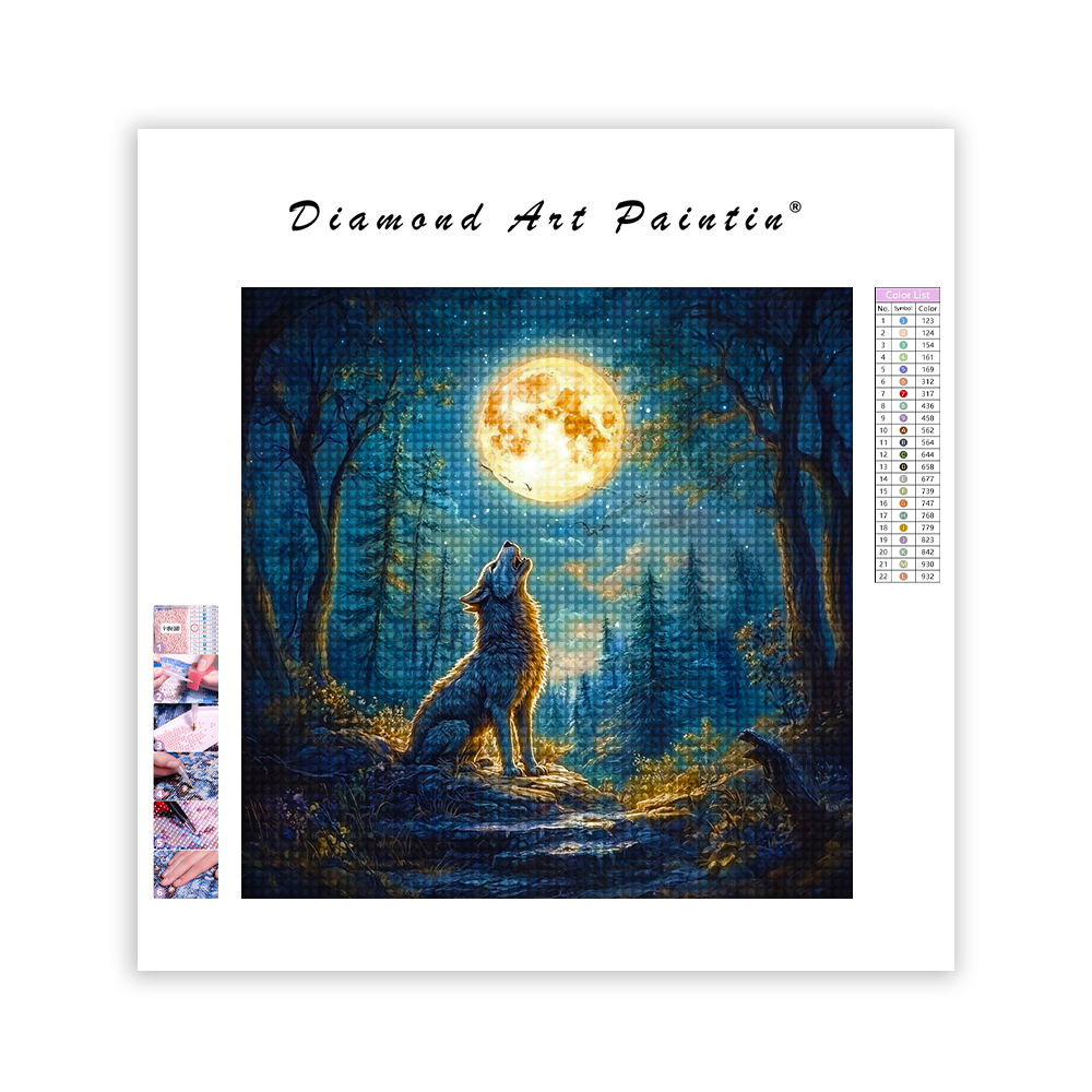 Werewolf Howling - Diamond Painting