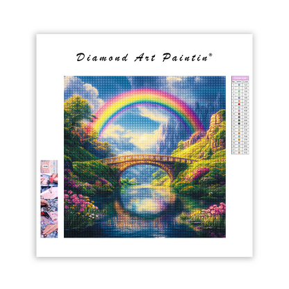 Vibrant Rainbow Arching - Diamond Painting