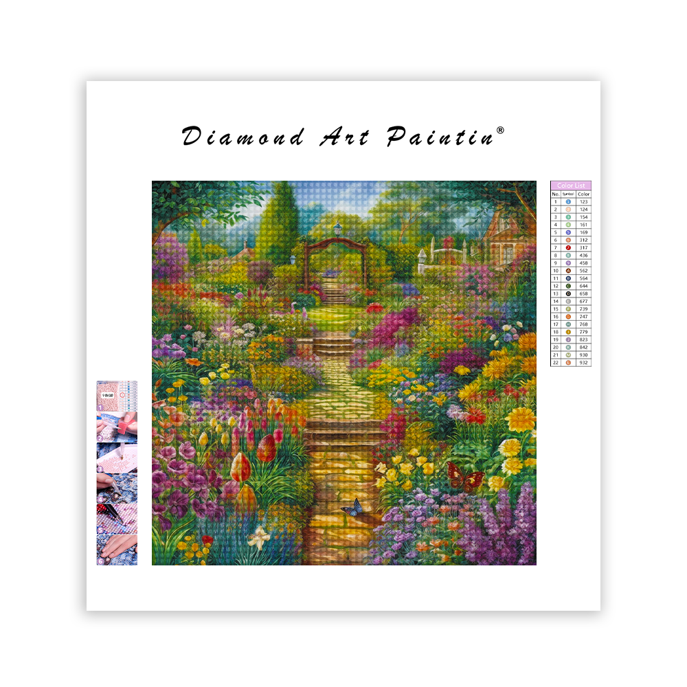 Vibrant Garden - Diamond Painting