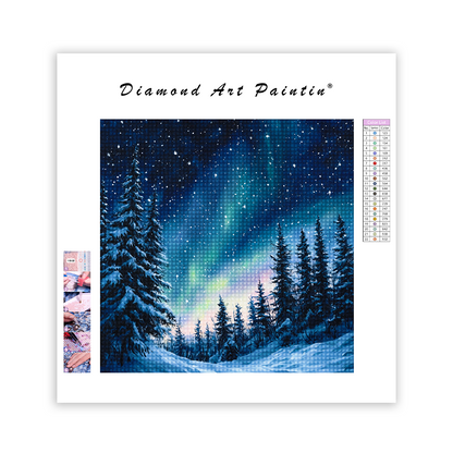 Starry Hristmas Night Sky - Diamond Painting