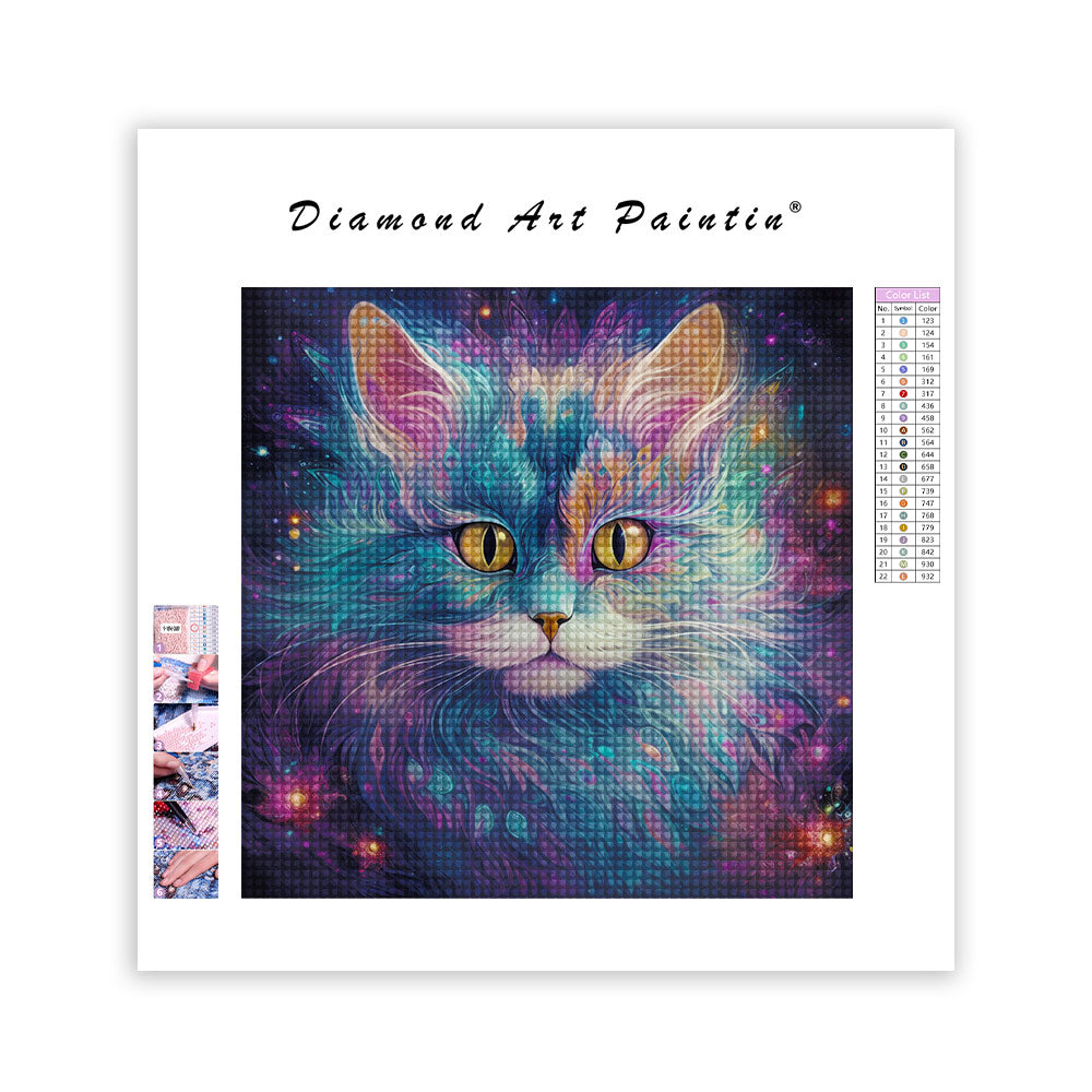 Colorful Cat - Diamond Painting