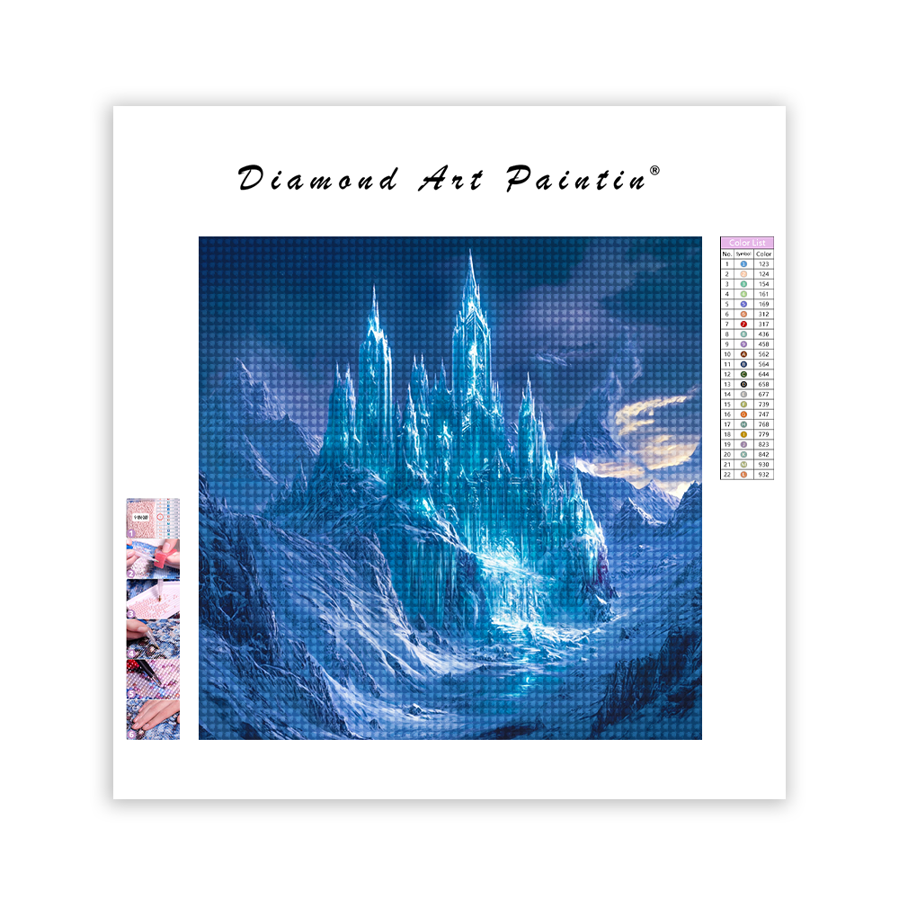 Ice Castle Glowing - Diamond Painting