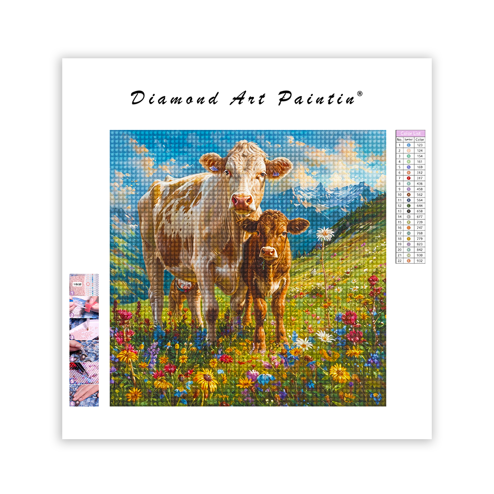 Cow and Calf - Diamond Painting