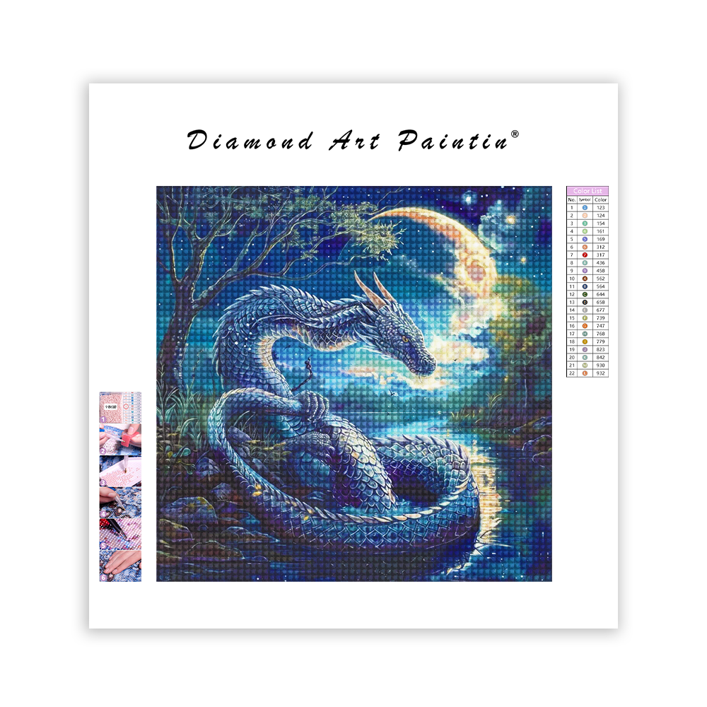 Majestic Detailed Dragon - Diamond Painting