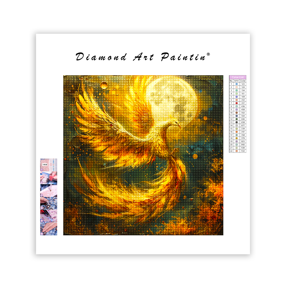 Golden Phoenix - Diamond Painting