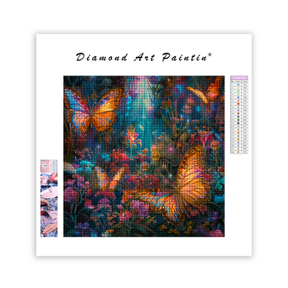 Colorful Butterflies - Diamond Painting