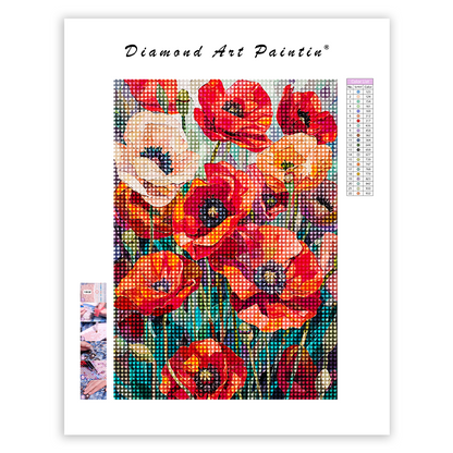 Hundred Flowers Blooming-Diamond Painting