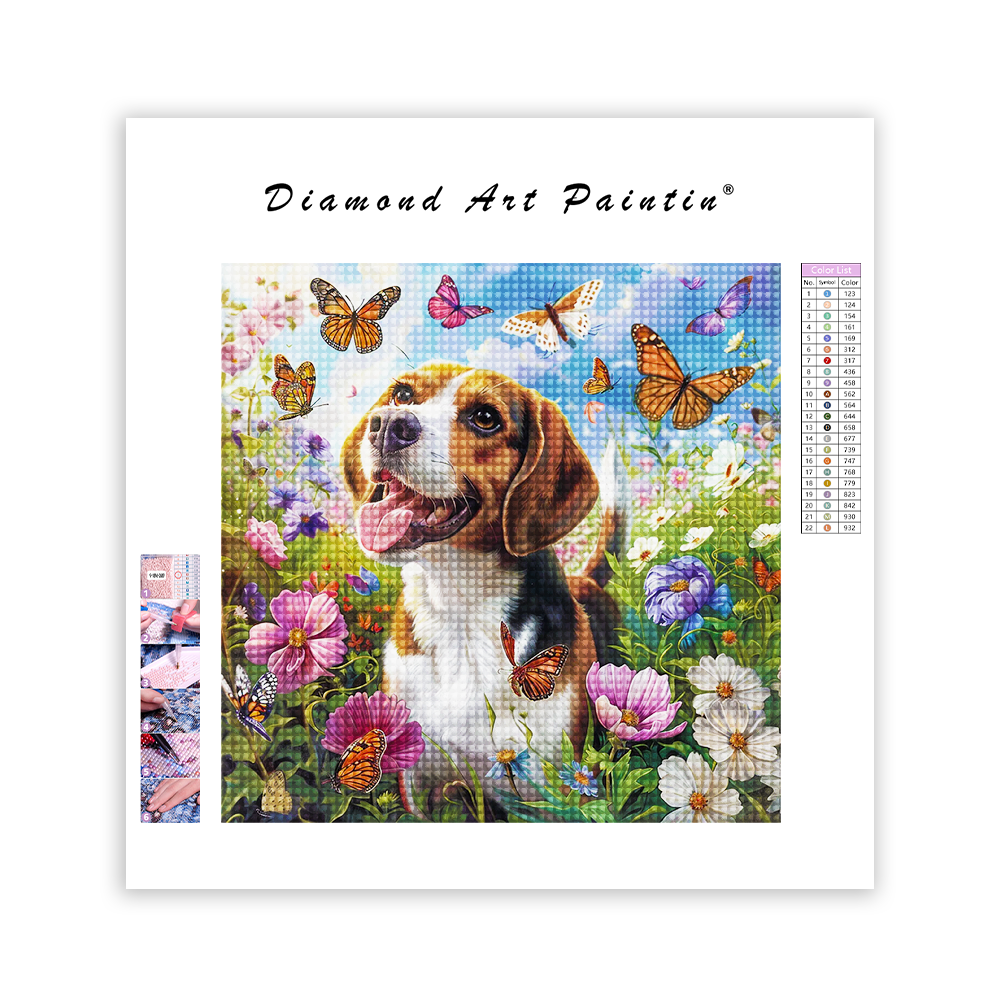 Happy Country Dog - Diamond Painting