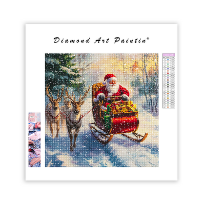 Santa Claus Riding - Diamond Painting