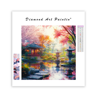 Raditional Japanese Garden - Diamond Painting