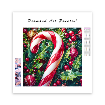 Vibrant Candy Cane - Diamond Painting