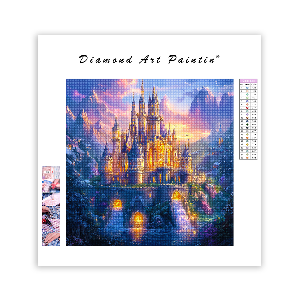 Castle Detailed Towers - Diamond Painting