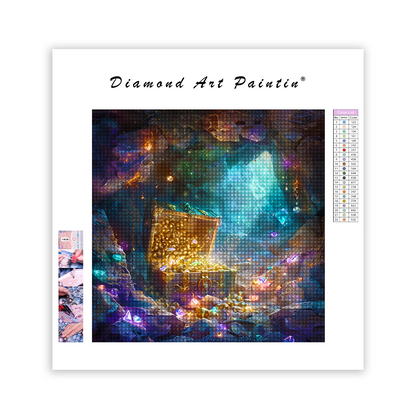 Treasure Chest In The Cave - Diamond Painting