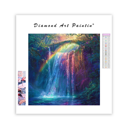 Colorful Waterfall - Diamond Painting