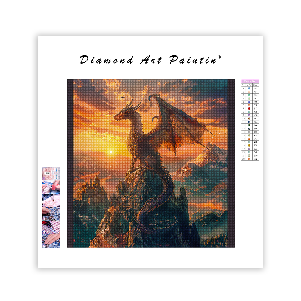 Dusk Dragon - Diamond Painting