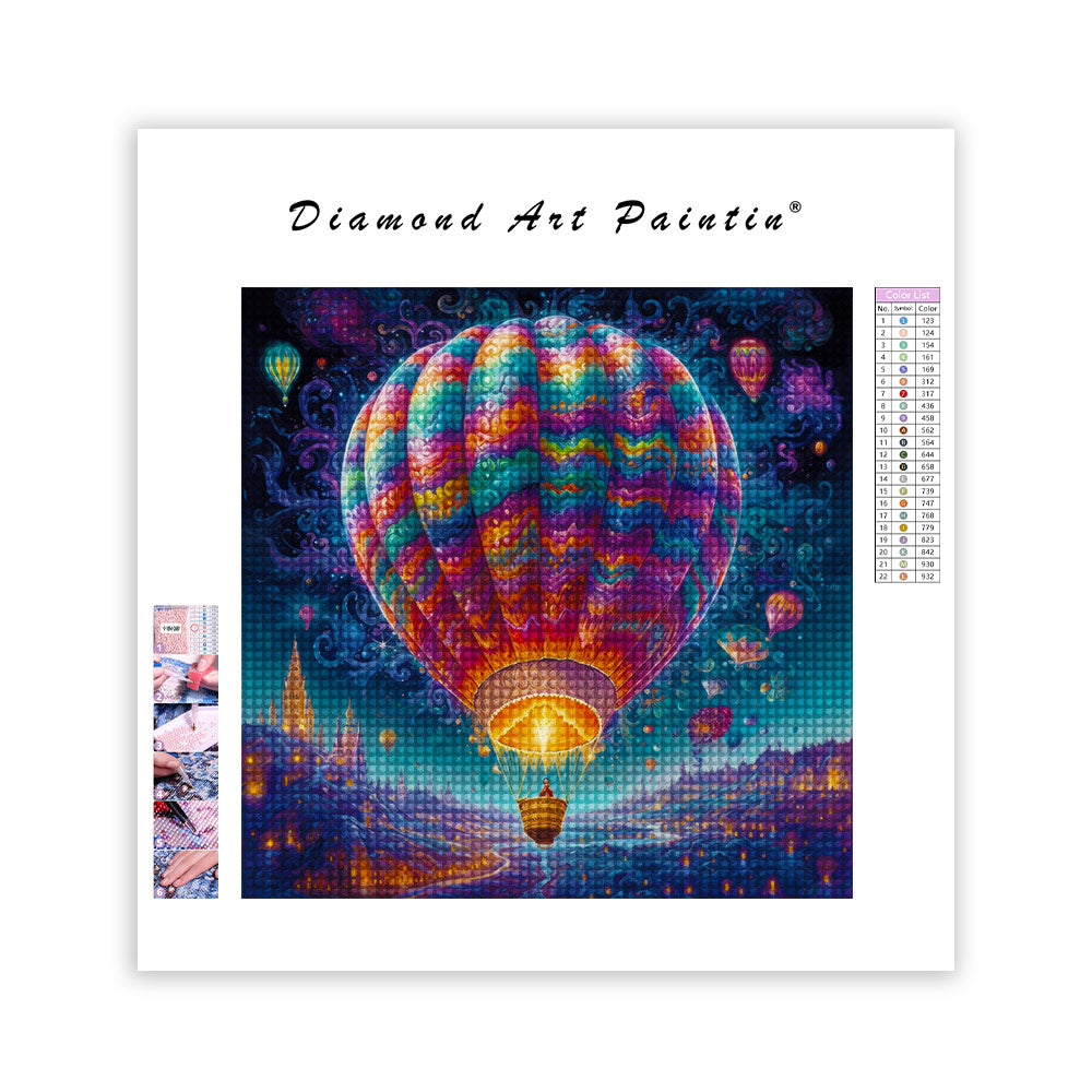 Fantasy Hot Air Balloon-Diamond Painting