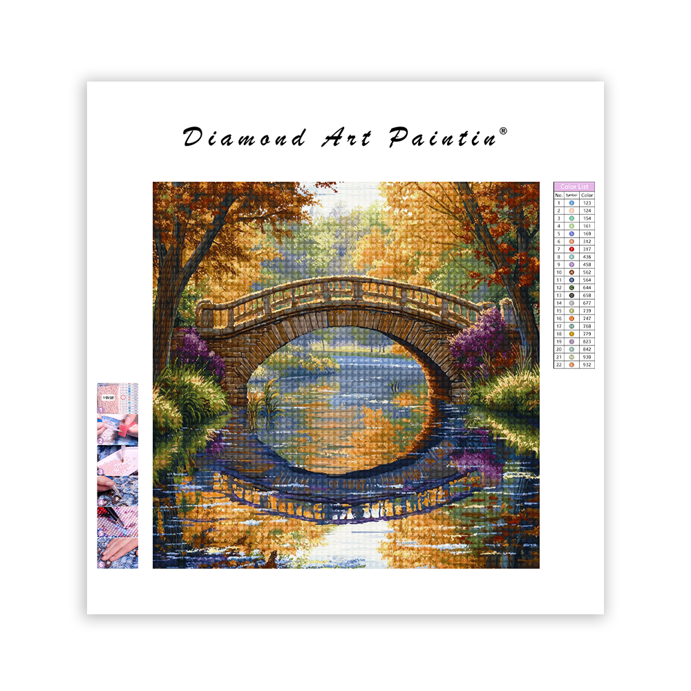 Classic Stone Bridge - Diamond Painting