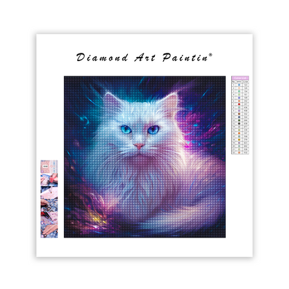 White Cat - Diamond Painting