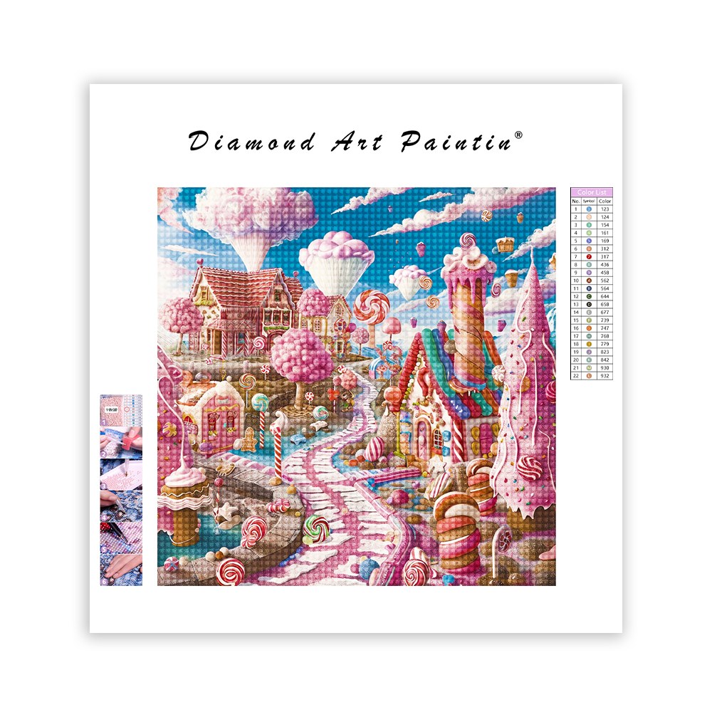 Pink Candy Paradise - Diamond Painting