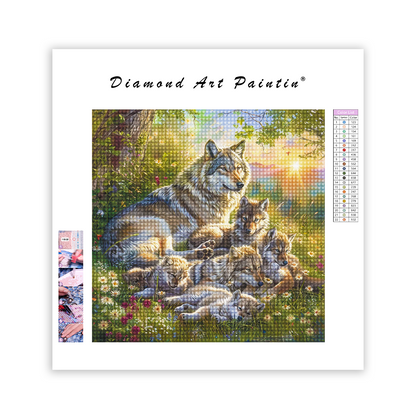 Wolves Family - Diamond Painting