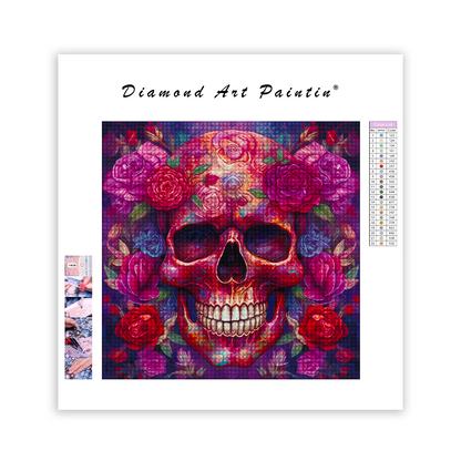 Skull Surrounded - Diamond Painting