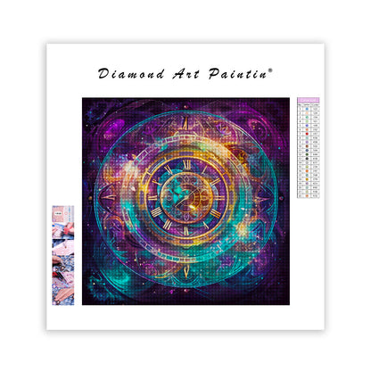 Clock Swirling - Diamond Painting