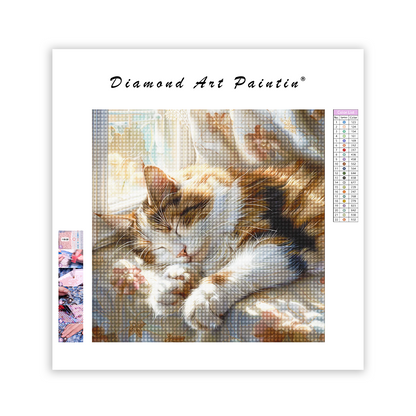 Sleeping Cat - Diamond Painting