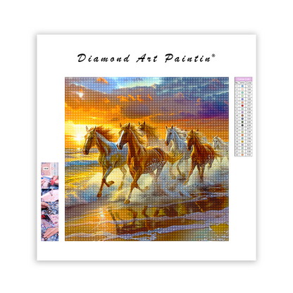 Galloping Horse - Diamond Painting