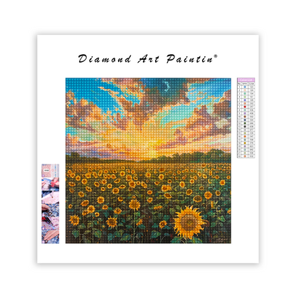 Sunflower Field - Diamond Painting