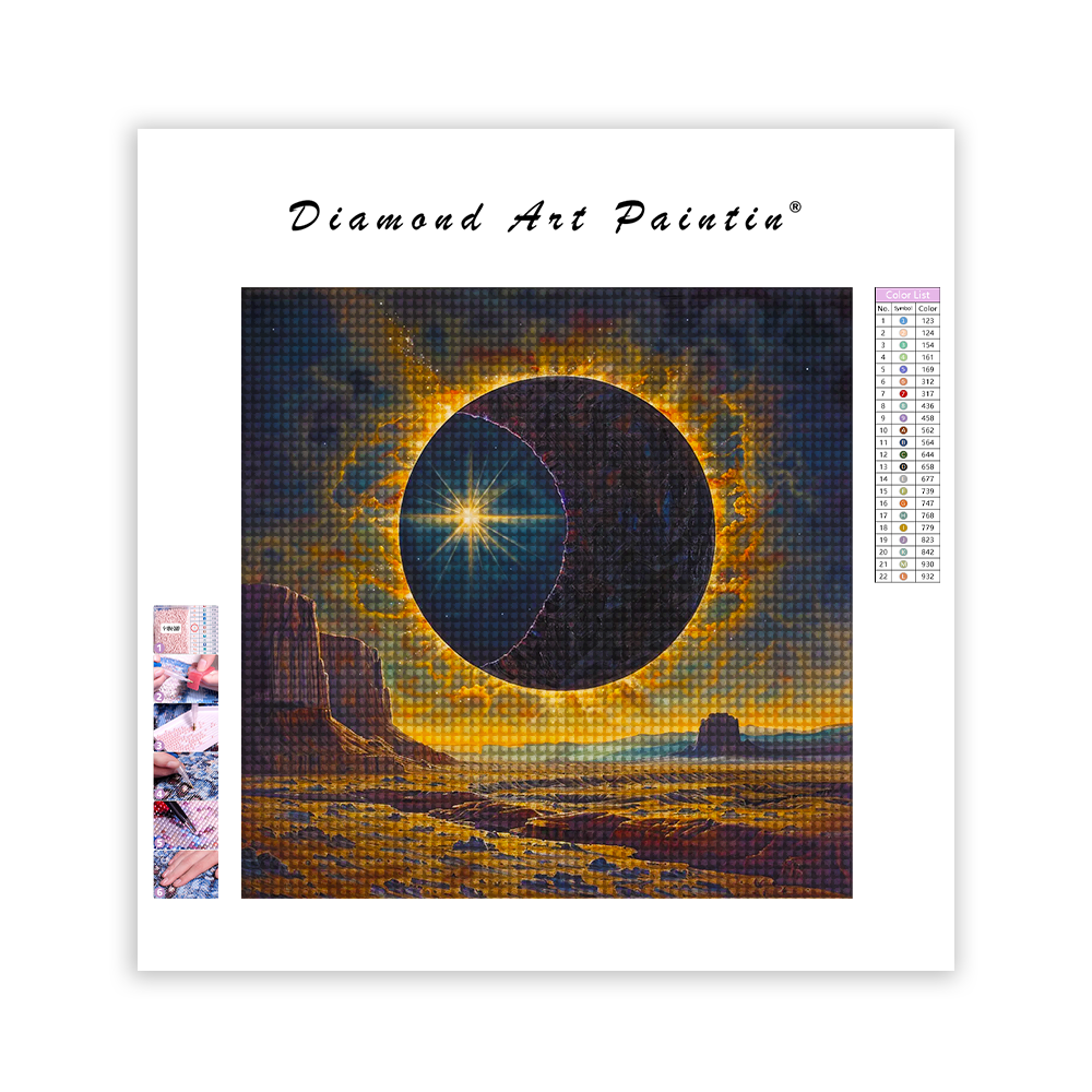 Solar Eclipse - Diamond Painting