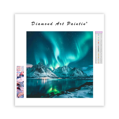 Blue Northern Lights - Diamond Painting