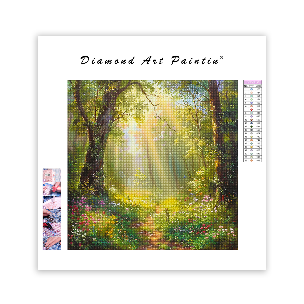 Light In The Forest - Diamond Painting