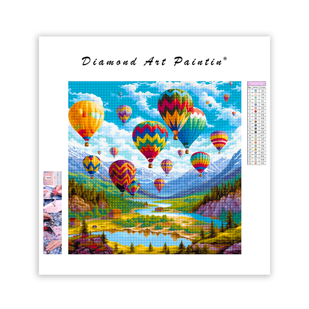 Hot Air Balloons - Diamond Painting