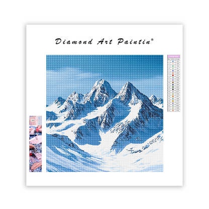 Snow Covered Mountains - Diamond Painting