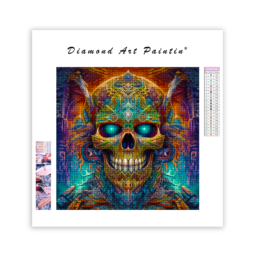 Skull Warrior - Diamond Painting