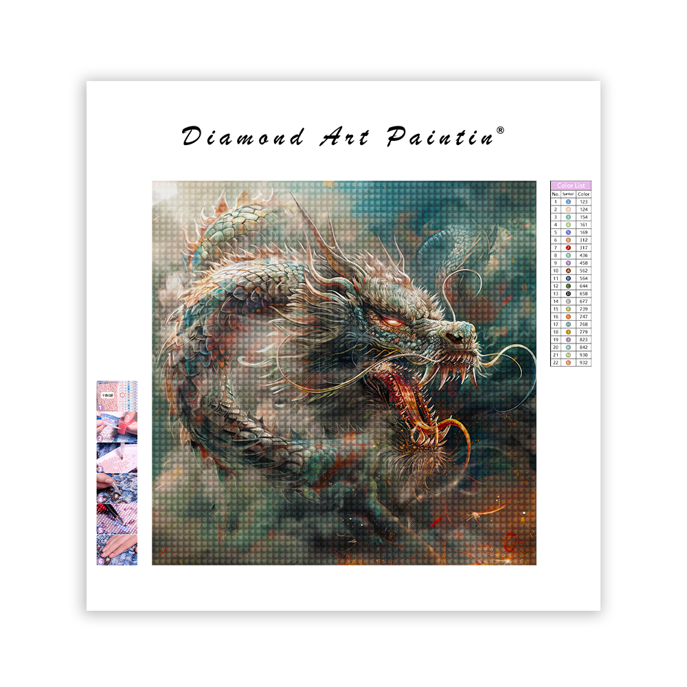 Roaring Dragon - Diamond Painting