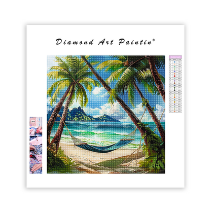 Relaxing Beach Hammock - Diamond Painting